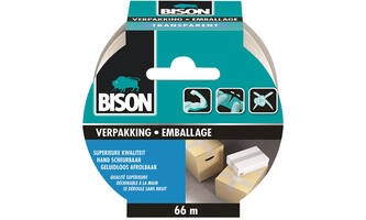 Bison Verpakkingstape Transparant Rol 66 m