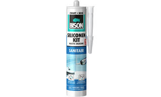 Bison Siliconenkit Sanitair Zwart 300 ml