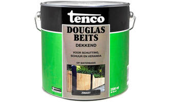 Tenco Douglas Houtbeits Dekkend Zwart