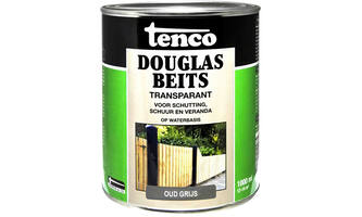 Tenco Douglas Houtbeits Transparant Oud Grijs