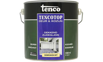 Tenco Tencotop Deur & Kozijn Dekkend Zijdeglans 41 Gebroken Wit 2,5 L