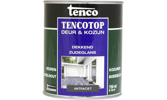 Tenco Tencotop Deur & Kozijn Dekkend Zijdeglans Antraciet 750 ml