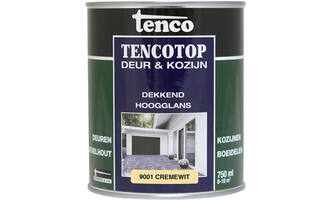 Tenco Tencotop Deur & Kozijn Dekkend Hoogglans 9001 Cremewit 750 ml