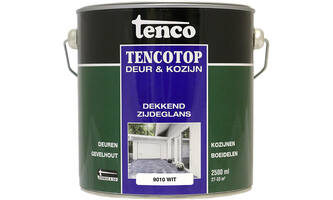 Tenco Tencotop Deur & Kozijn Dekkend Zijdeglans 9010 Wit 2,5 L