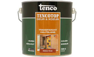 Tenco Tencotop Deur & Kozijn Transparant Halfglans 202 Iroko Teak 2,5 L