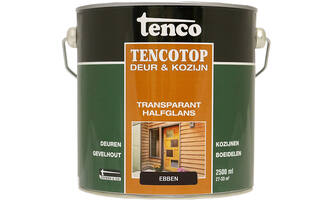 Tenco Tencotop Deur & Kozijn Transparant Halfglans 204 Ebben 2,5 L