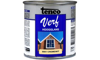 Tencoverf Dekkend Hoogglans Cremewit 9001