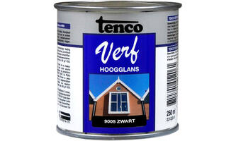 Tencoverf Dekkend Hoogglans Zwart 9005 250 ml