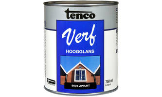 Tencoverf Dekkend Hoogglans Zwart 9005 750 ml