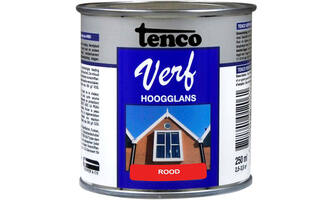 Tencoverf Dekkend Hoogglans Rood 250 ml