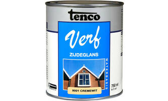 Tencoverf Zijdeglans Cremewit 9001 Waterbasis 750 ml