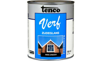 Tencoverf Zijdeglans Zwart 9005 Waterbasis 750 ml