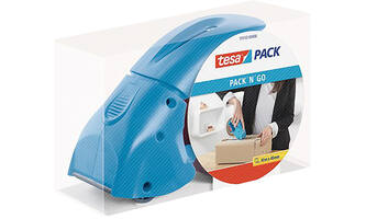 Tesa Tesapack Dispenser Pack´N´Go Blauw