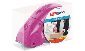 Tesa Tesapack Dispenser Pack´N´Go Roze