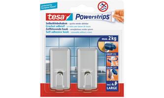 Tesa Powerstrips Large Classic Chroom