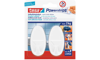 Tesa Powerstrips Large Ovaal Wit