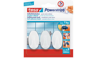 Tesa Powerstrips Small Ovaal Wit