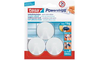 Tesa Powerstrips Small Rond Wit