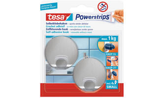 Tesa Powerstrips Small Metaal Rond