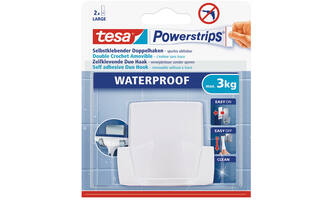 Tesa Powerstrips Waterproof Duo Haak Wit
