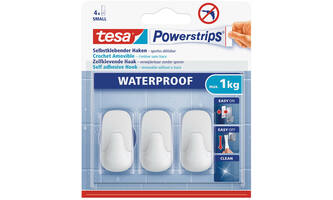 Tesa Powerstrips® Waterproof Haken Wit Small