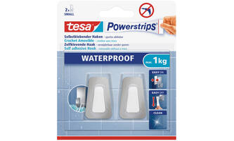 Tesa Powerstrips® Waterproof Haken Metaal-Kunststof