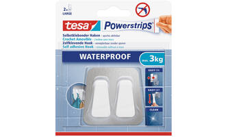 Tesa Powerstrips Waterproofduo Haak Metaal-Kunststof