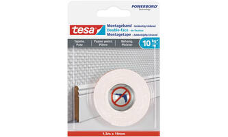 Tesa Powerbond® Montagetape Gevoelige Oppervlakken 19 mm
