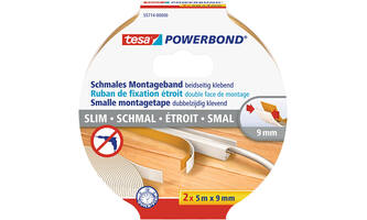Tesa Powerbond Montagetape Small 2 x 5M x 9 mm