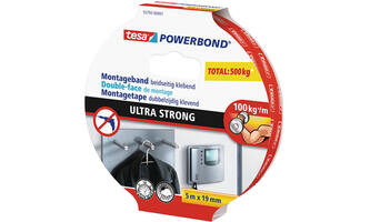 Tesa Powerbond Montagetape Ultra 5M x 19 mm