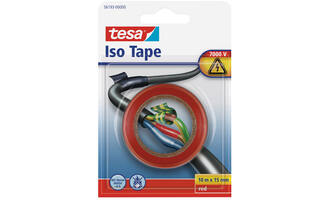 Tesa Electrische Isolatie 10M x 15 mm Rood