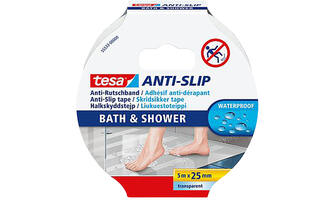 Tesa Anti-Slip Douche & Bad 5 m x 25 mm Transparant