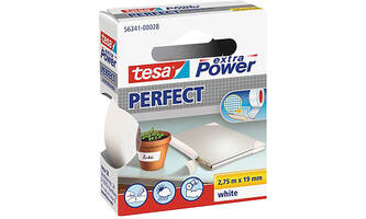 Tesa Extra power Perfect 2.75 m x 19 mm Wit Ophangdoosje