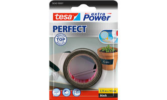 Tesa Extra Power Perfect 2.75 m x 19 mm Zwart Blisterverpakking
