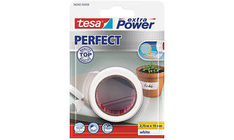 Tesa Extra Power Perfect 2.75 m x 19 mm Wit Blisterverpakking