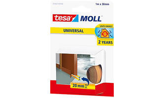 Tesa Tesamoll Universal Schuimstof Dorpelstrip 2Jr 1M x 38 mm Bruin