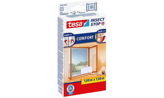 Tesa Comfort Vliegenhor Ramen 1M x 1M Wit