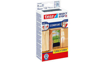 Tesa Comfortvliegenhor Deuren 2 x 0,65M x 2,5M Zwart