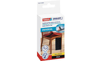 Tesa On&Off Klittenband 1M x 20 mm (Naaien & Kleven) Zwart
