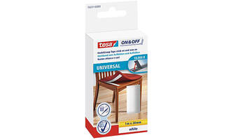 Tesa On&Off Klittenband 1M x 20 mm (Naaien & Kleven) Wit