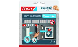TESA POWERSTRIPS CLICK 4X2 M