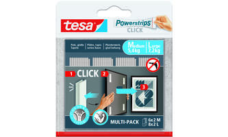 TESA POWERSTRIPS CLICK MULTI M-L