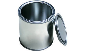 VEBA Leeg Verfblik Uitw Blank/Inw Gecoat Exclusief Deksel 1 L