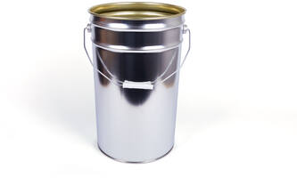 VEBA Leeg Verfblik Uitw Blank/Inw Goudlak 25 L Un (88) Exclusief Deksel + Spanring