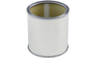 VEBA Leeg Verfblik Uitw Blank/Inw Gecoat Exclusief Deksel