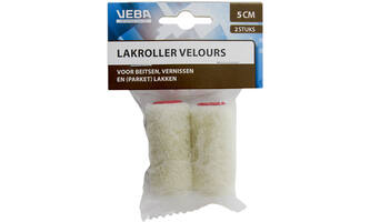 VEBA Verfrol Velours 5 cm, 2 st Ophangverpakking