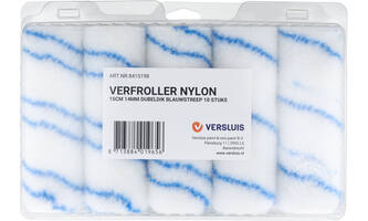 FLENSBURG Verfrol Nylon 15 cm, Dik, Pool 14 mm, 10 st, Blauw