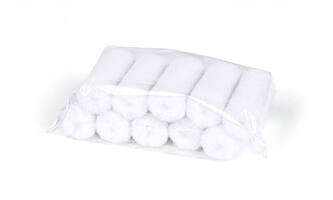 Basic Verfrol Nylon 5 cm, Pool 4 mm, 10 st, Wit