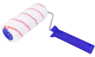 VEBA Verfrol + Beugel Nylon 18 cm, Pool 11 mm, Rood