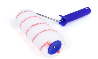 VEBA Verfrol + Beugel Nylon 18 cm, Pool 11 mm, Rood